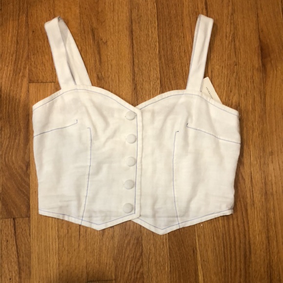 MAEVE BUTTONFRONT VEST TANK - Picture 6 of 14